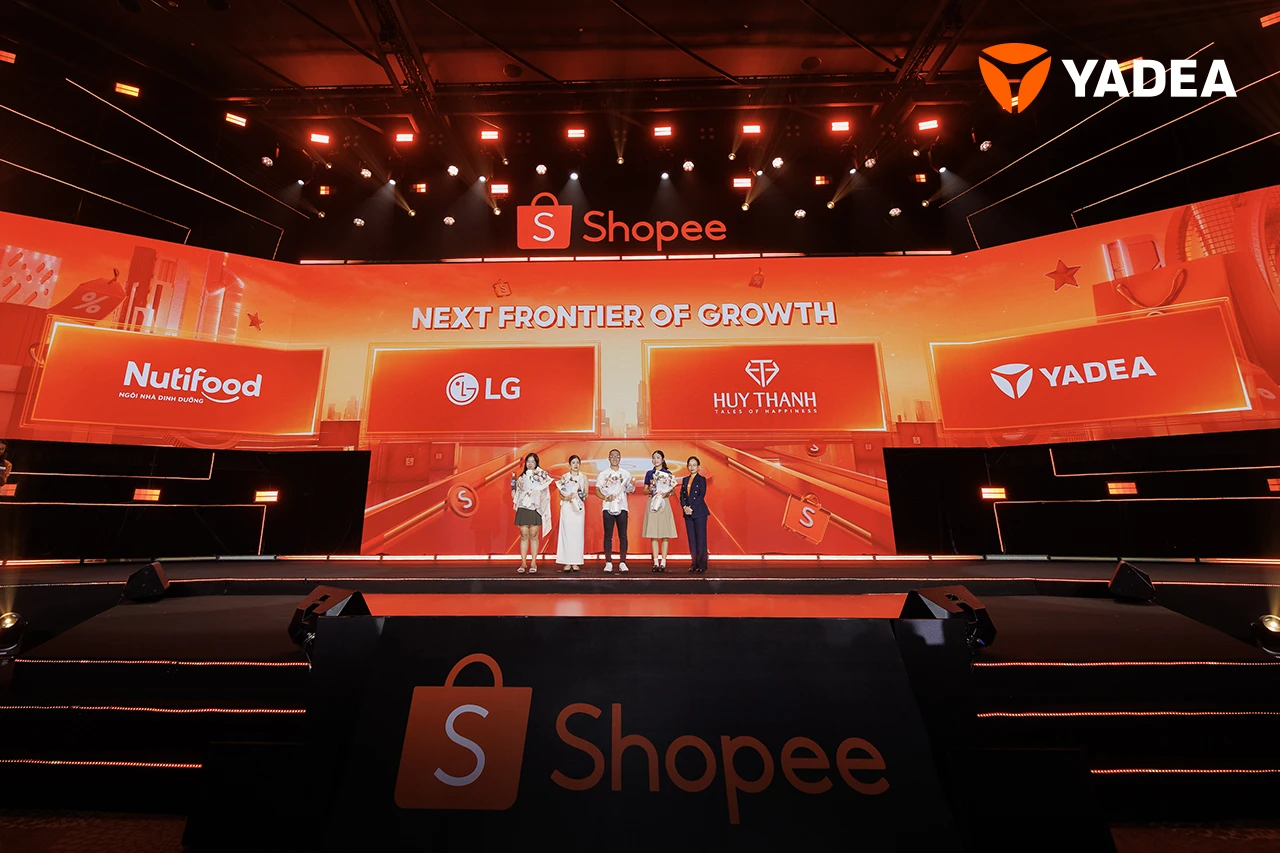 YADEA VINH DỰ NHẬN GIẢI THƯỞNG NEXT FRONTIER OF GROWTH TỪ SHOPEE Sài Thành Group - XE ĐIỆN BÁN CHẠY HÀNG ĐẦU THẾ GIỚI